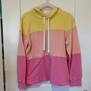 J.Crew color block summer sweatshirt size small